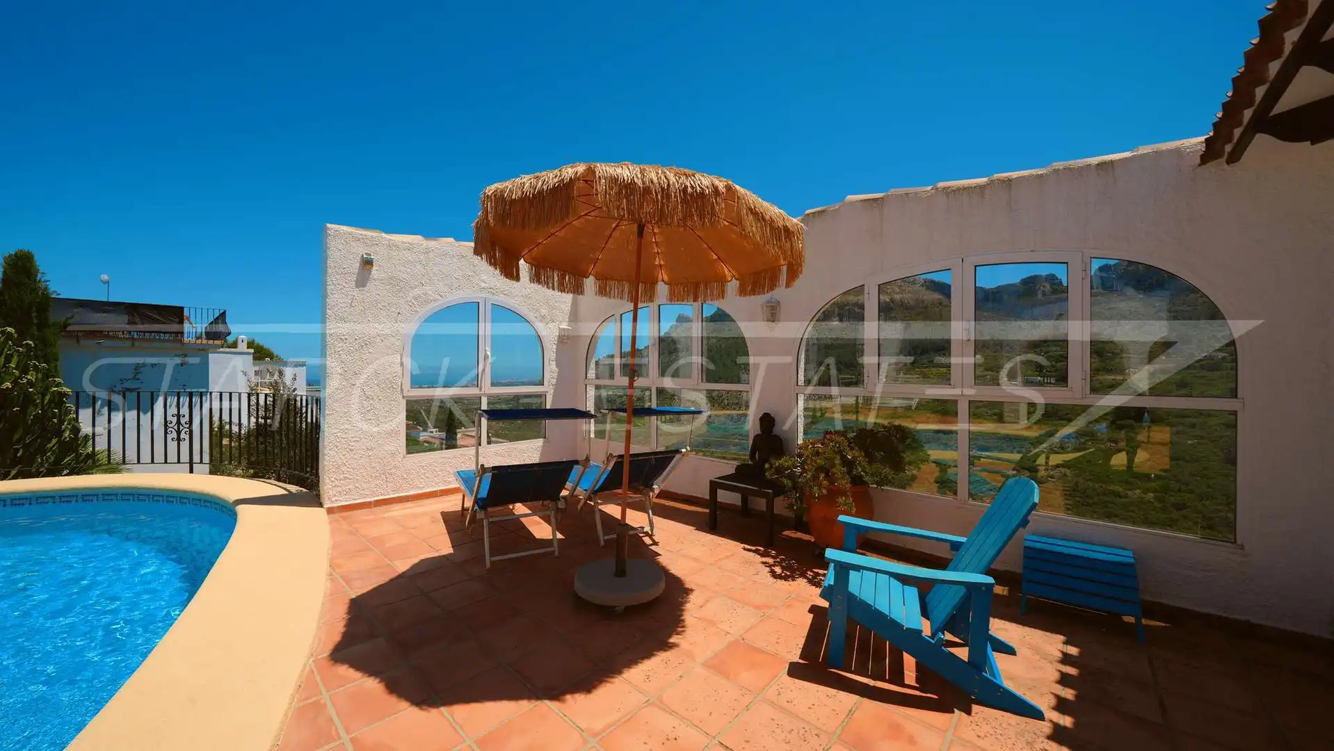 Terraza de Casa o chalet en venta en La Vall d'Ebo con Aire acondicionado, Jardín privado y Piscina