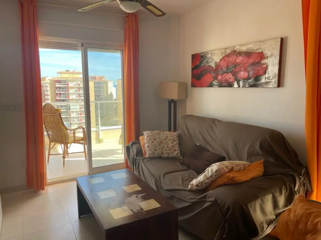 Sala d'estar de Apartament en venda en La Manga del Mar Menor amb Terrassa, Piscina i Balcó
