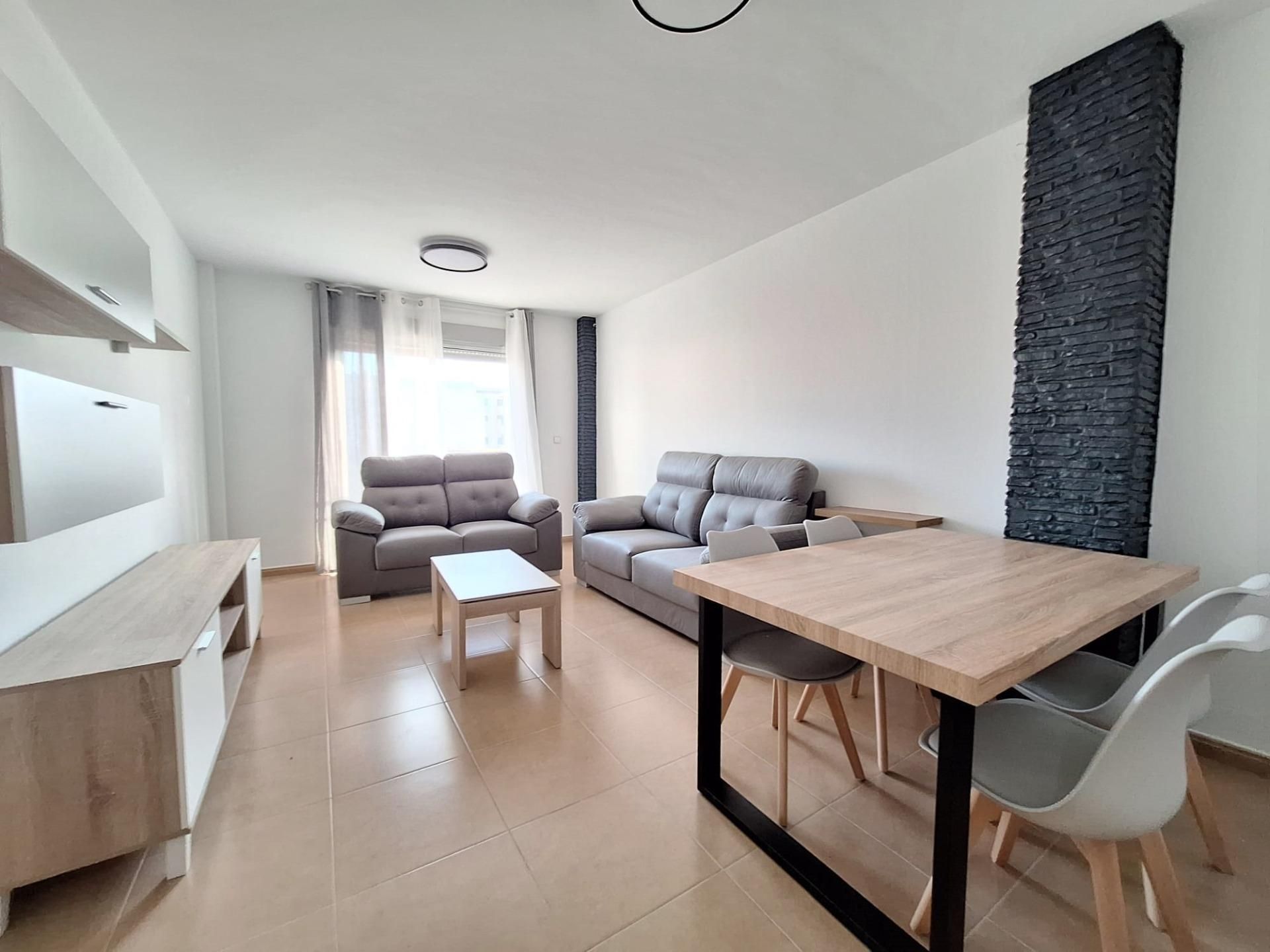 Sala de estar de Piso de alquiler en  Murcia Capital con Aire acondicionado, Terraza y Trastero