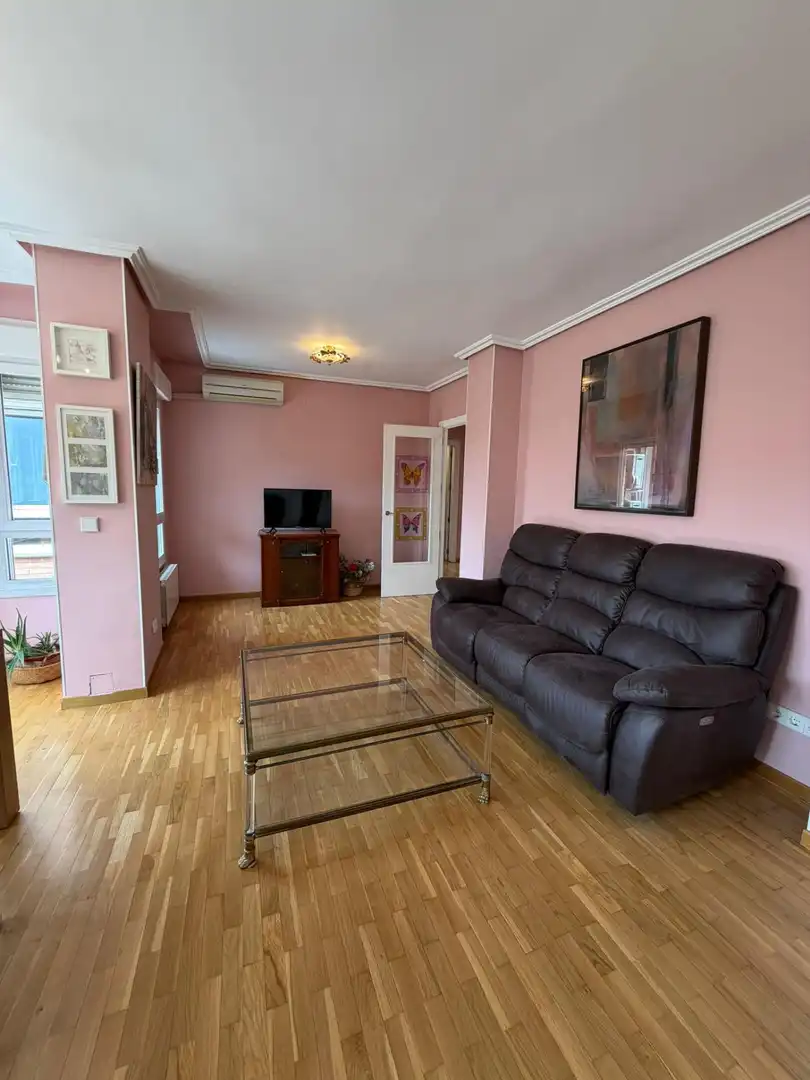 Sala de estar de Piso de alquiler en Madrid con Aire acondicionado, Calefacción y Parquet