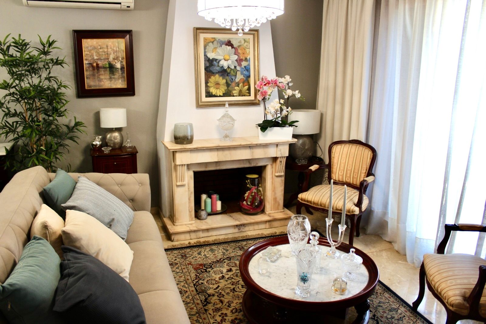 Sala de estar de Casa adosada en venta en  Palma de Mallorca con Aire acondicionado y Terraza