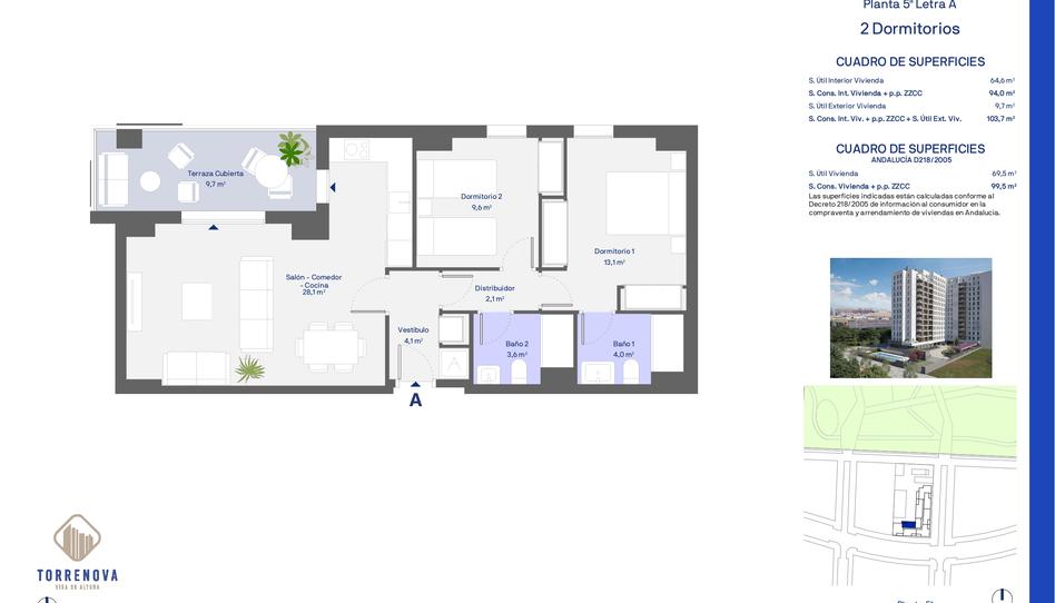 Photo 1 from new construction home in Flat for sale in Cruz del Campo, Parcela Rma . Aridsp, San Pablo, Sevilla