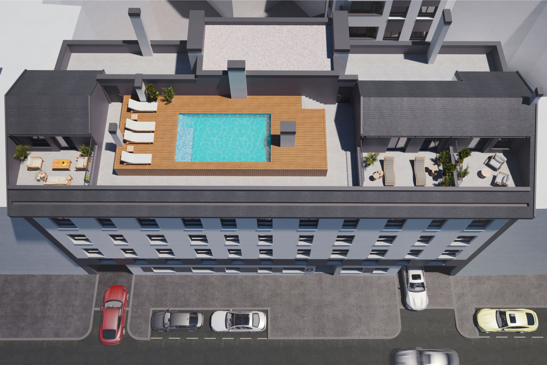 Swimming pool of Flat for sale in Móstoles  with Heating, Terrace and Community pool