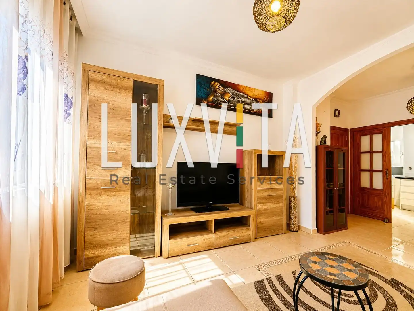 Sala de estar de Apartamento en venta en San Miguel de Abona con Jardín privado, Terraza y Amueblado