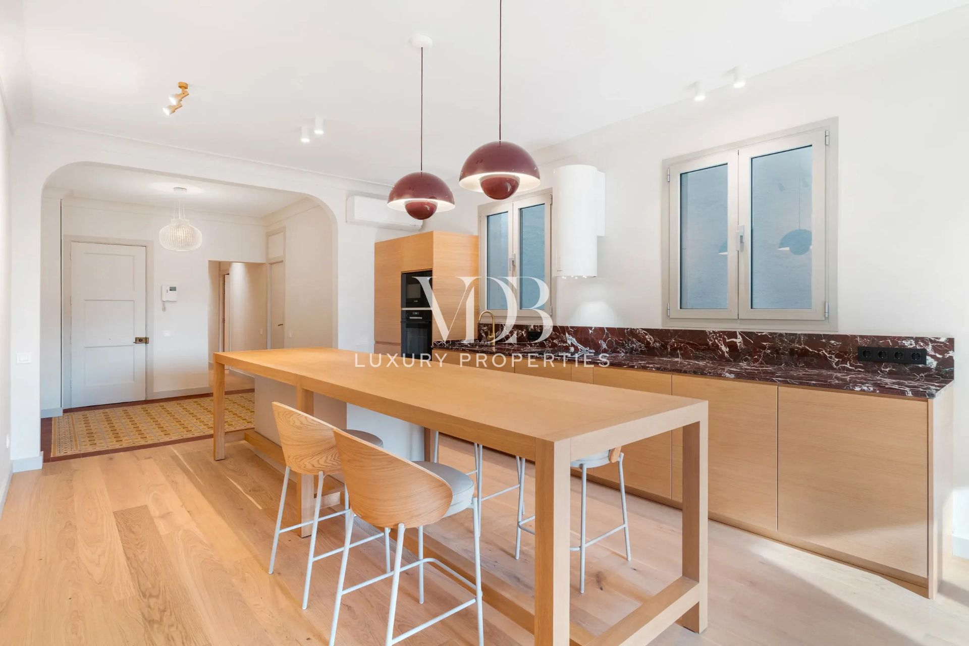 Cuina de Apartament en venda en  Barcelona Capital amb Aire condicionat, Moblat i Balcó