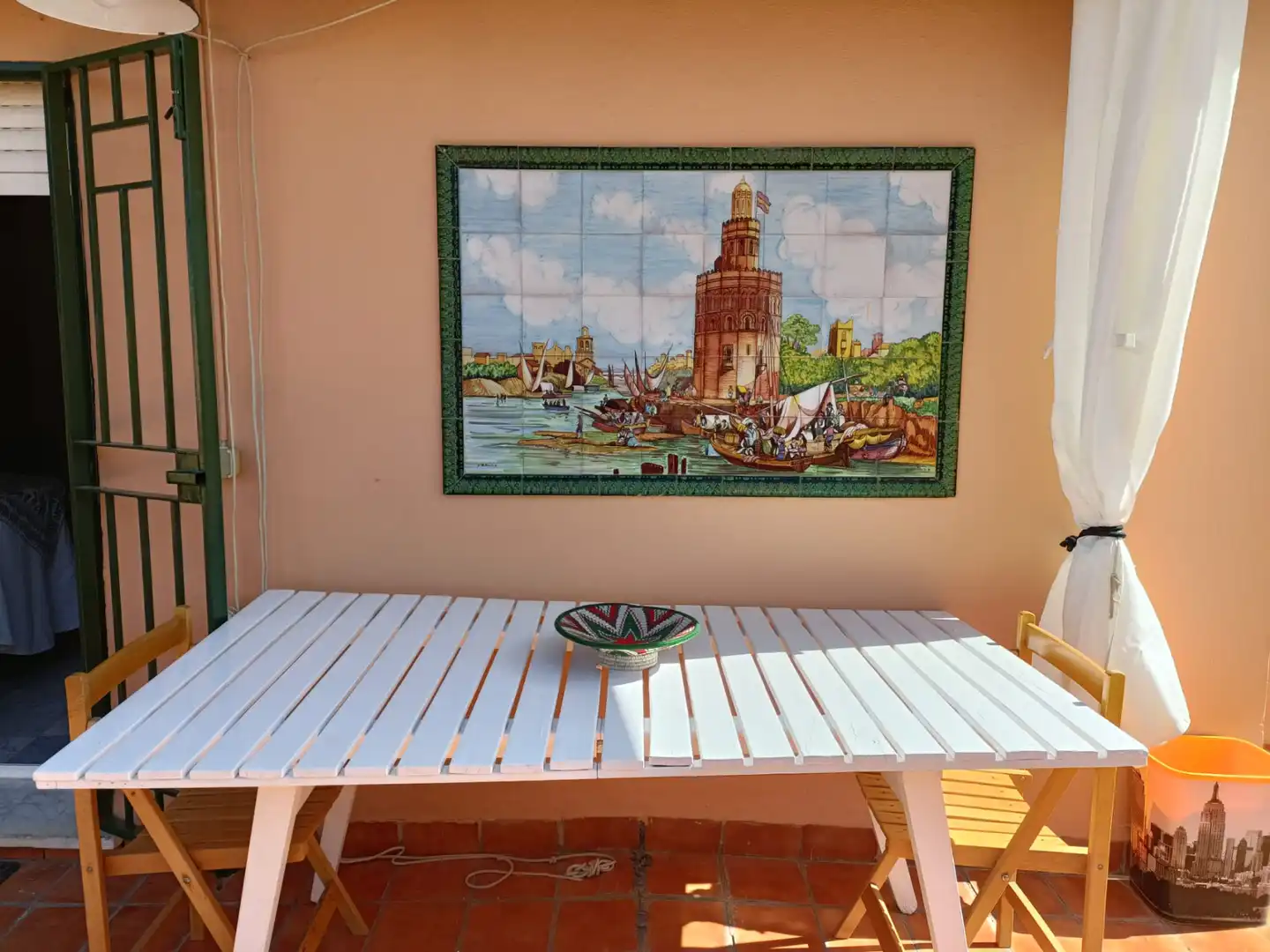 Garten von Dachboden zur Miete in Sevilla mit Klimaanlage, Heizung und Terrasse