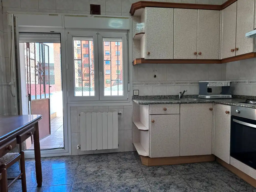 Kitchen of Flat for sale in Gijón   with Heating, Terrace and Furnished
