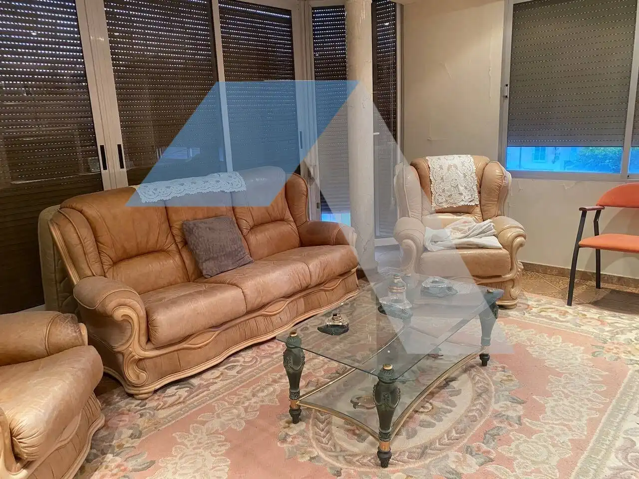 Living room of Flat for sale in Aspe  with Air Conditioner, Furnished and Balcony