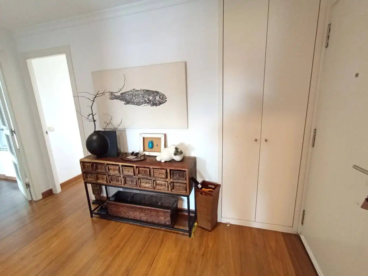 Wohnzimmer von Wohnung zur Miete in Sant Cugat del Vallès mit Klimaanlage, Heizung und Parkett
