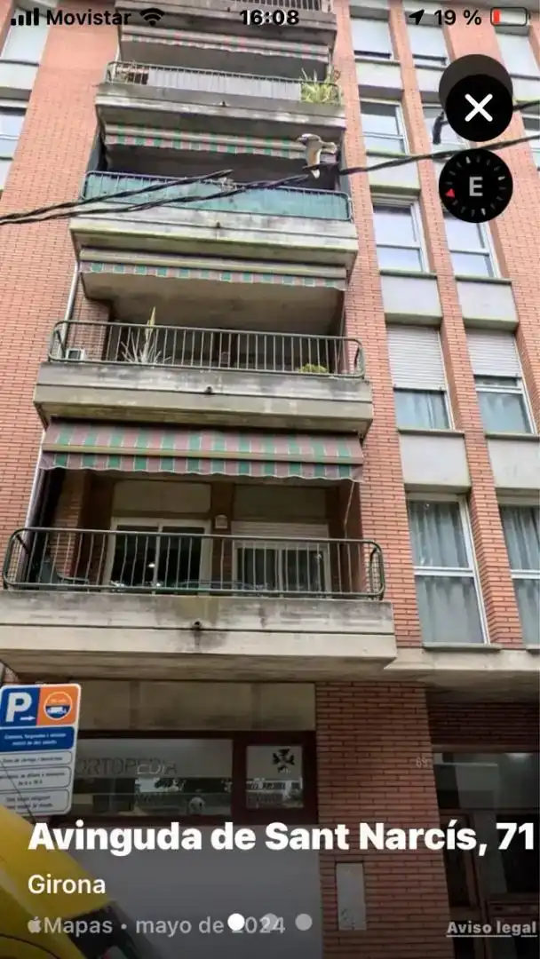 Terrasse von Wohnung zum Verkauf in Girona Capital mit Klimaanlage und Balkon