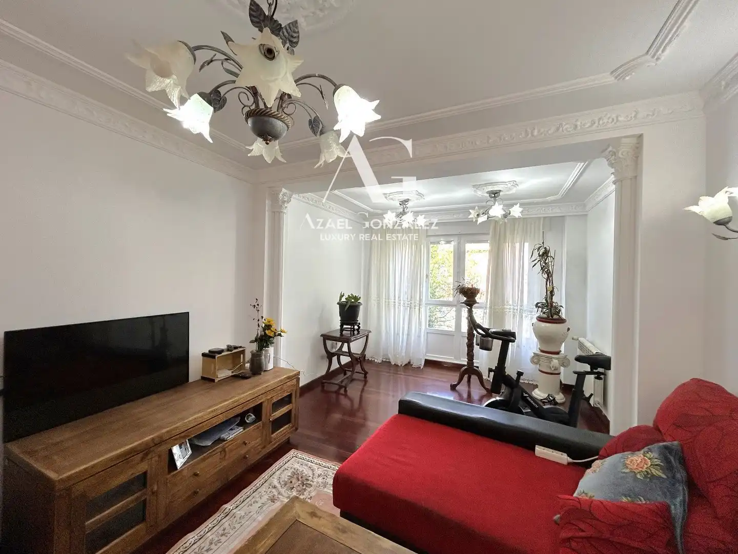 Wohnzimmer von Wohnung zum Verkauf in Población de Campos mit Heizung und Möbliert