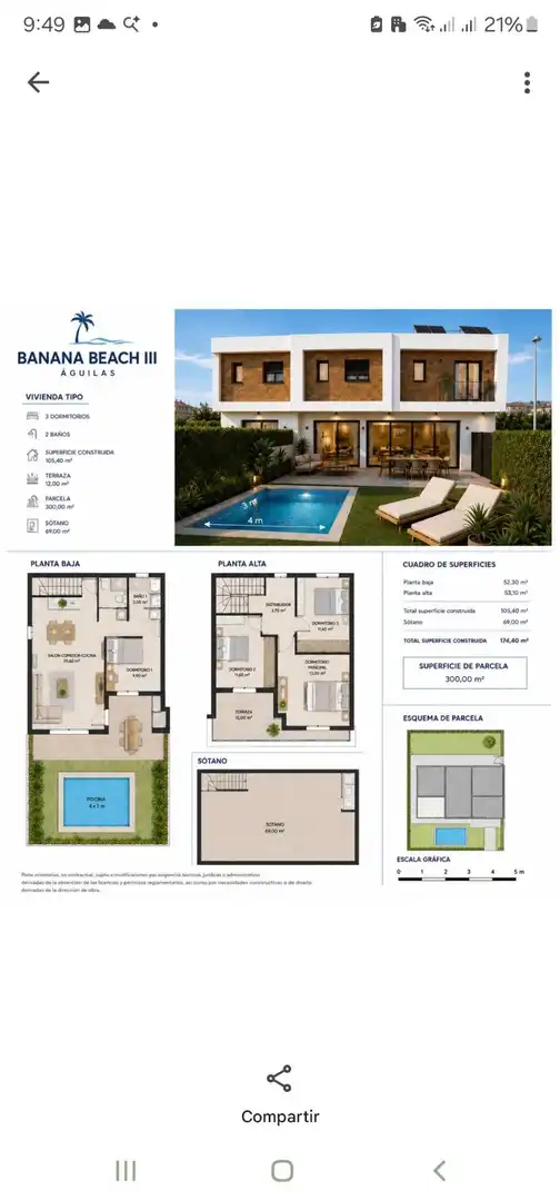 Casa adosada en venta en Paseo JACOBO HERNANDEZ ESPINOSA, Las Lomas - Las Yucas