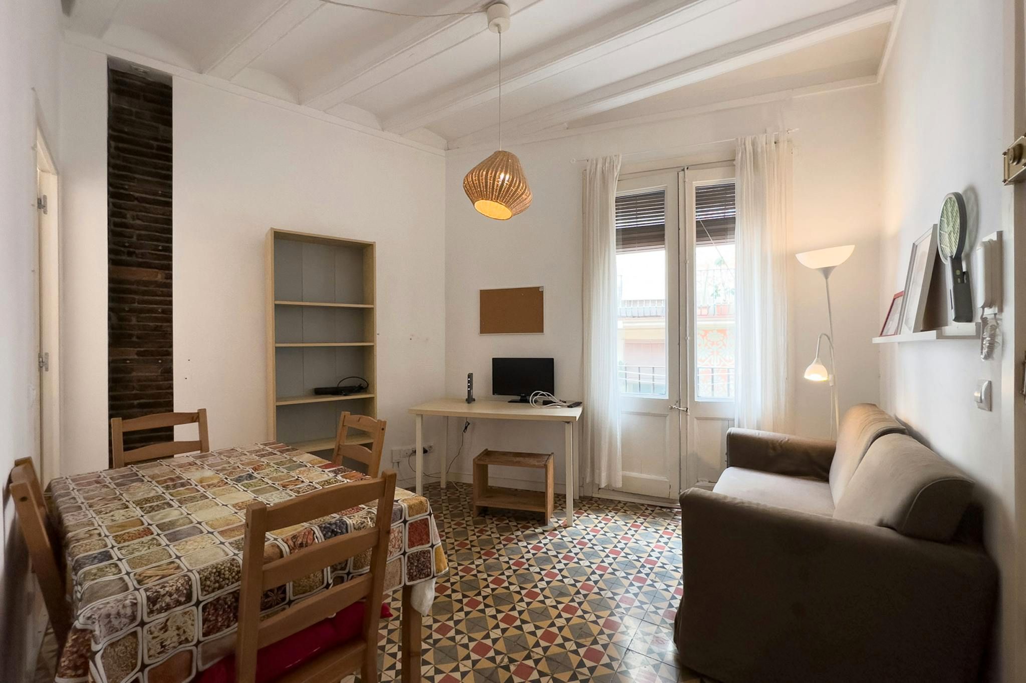 Living room of Flat to rent in  Barcelona Capital  with Heating, Furnished and Washing machine