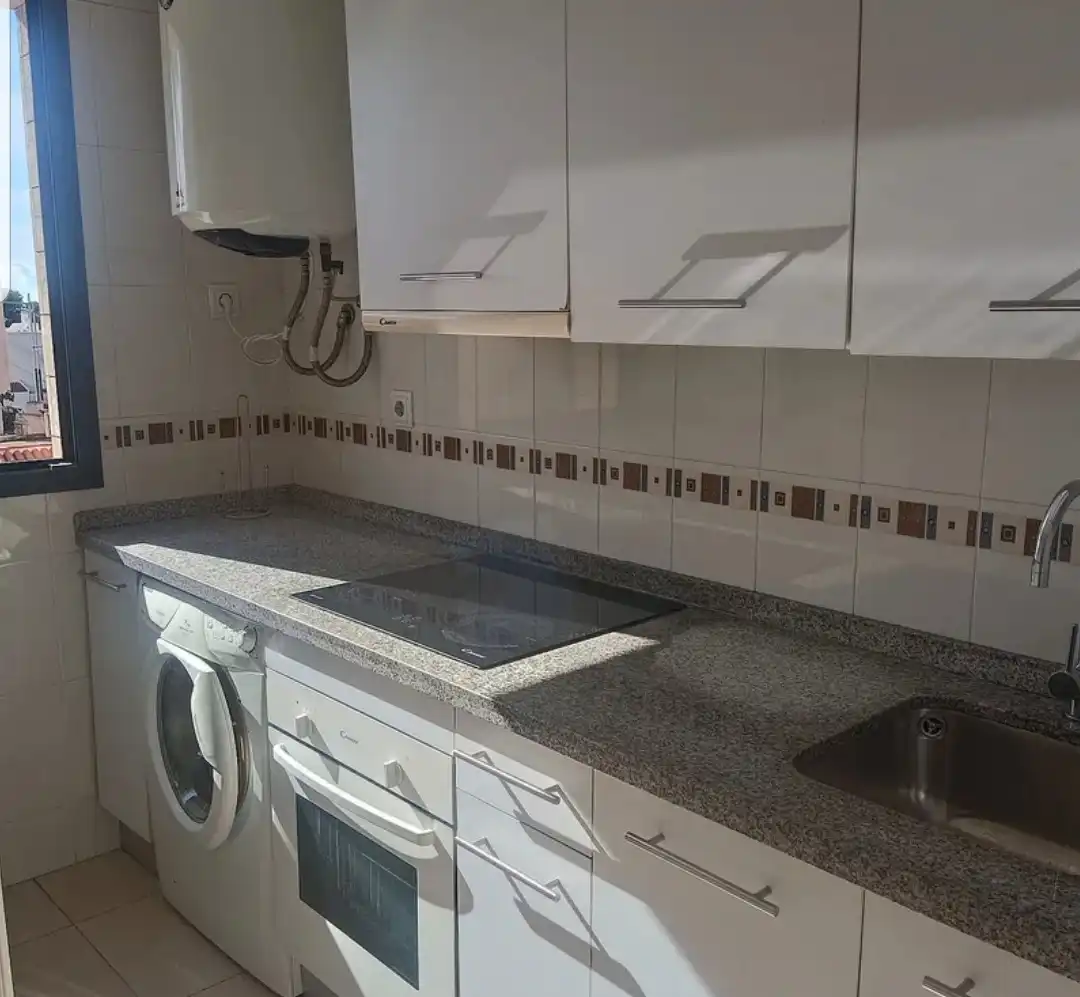 Cocina de Piso de alquiler en Roquetas de Mar con Aire acondicionado, Calefacción y Amueblado