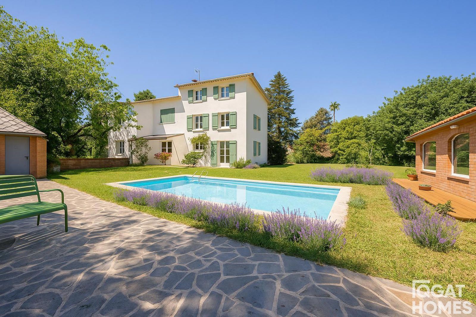 Jardí de Casa o xalet en venda en Sant Cugat del Vallès amb Jardí privat, Terrassa i Piscina