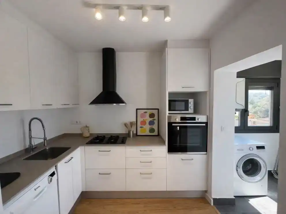Küche von Wohnung zur Miete in Sant Gregori mit Klimaanlage, Privatgarten und Parkett