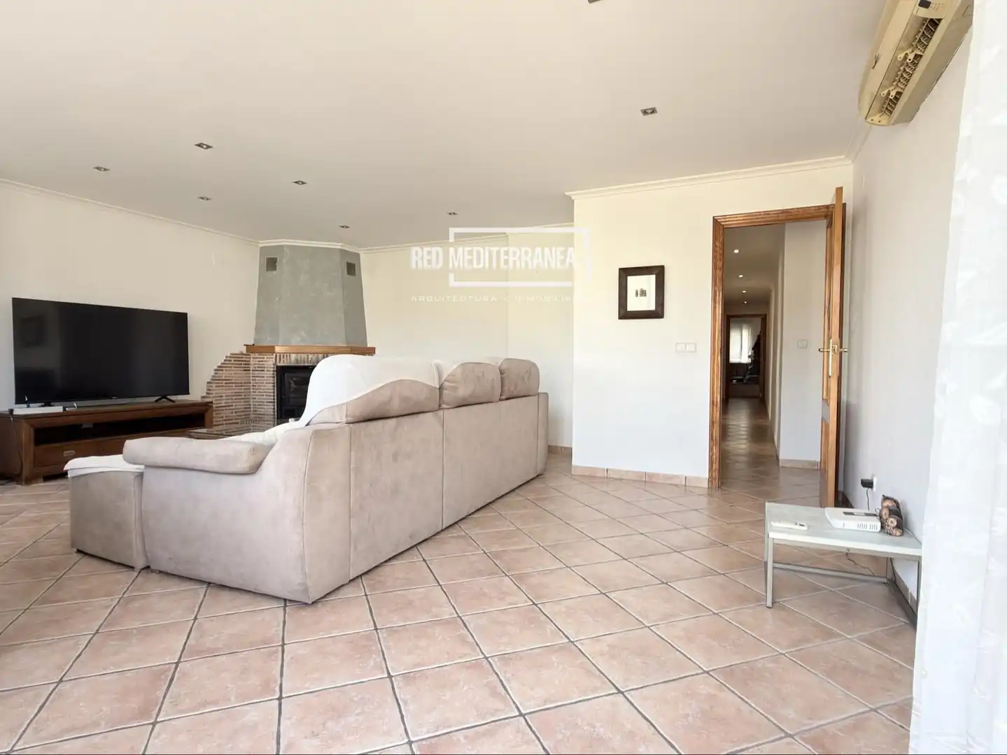 Sala de estar de Piso en venta en Bellreguard con Aire acondicionado, Calefacción y Terraza