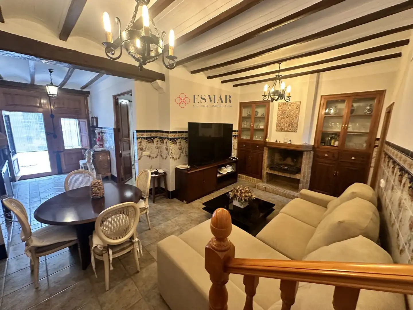 Sala d'estar de Casa o xalet en venda en Algar de Palància amb Calefacció, Terrassa i Balcó
