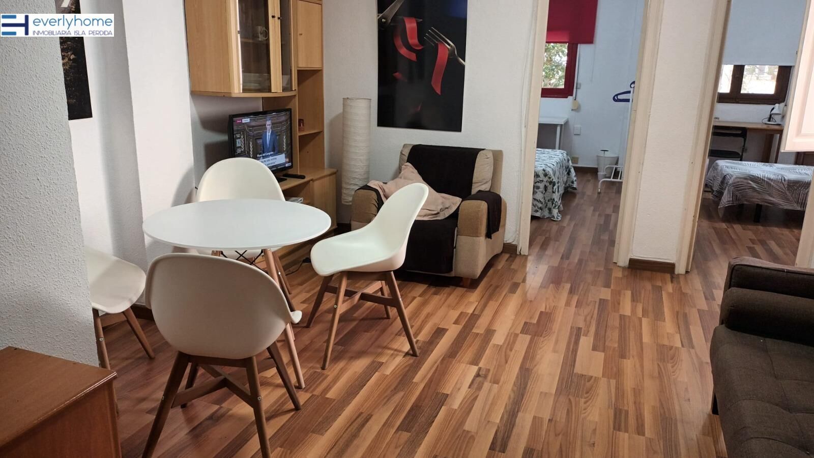 Sala d'estar de Pis de lloguer en  Valencia Capital amb Parquet