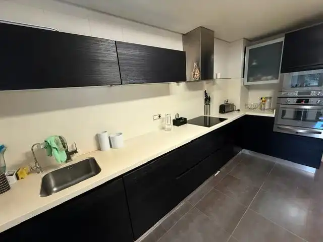 Küche von Wohnung zur Miete in Murcia mit Klimaanlage, Heizung und Privatgarten