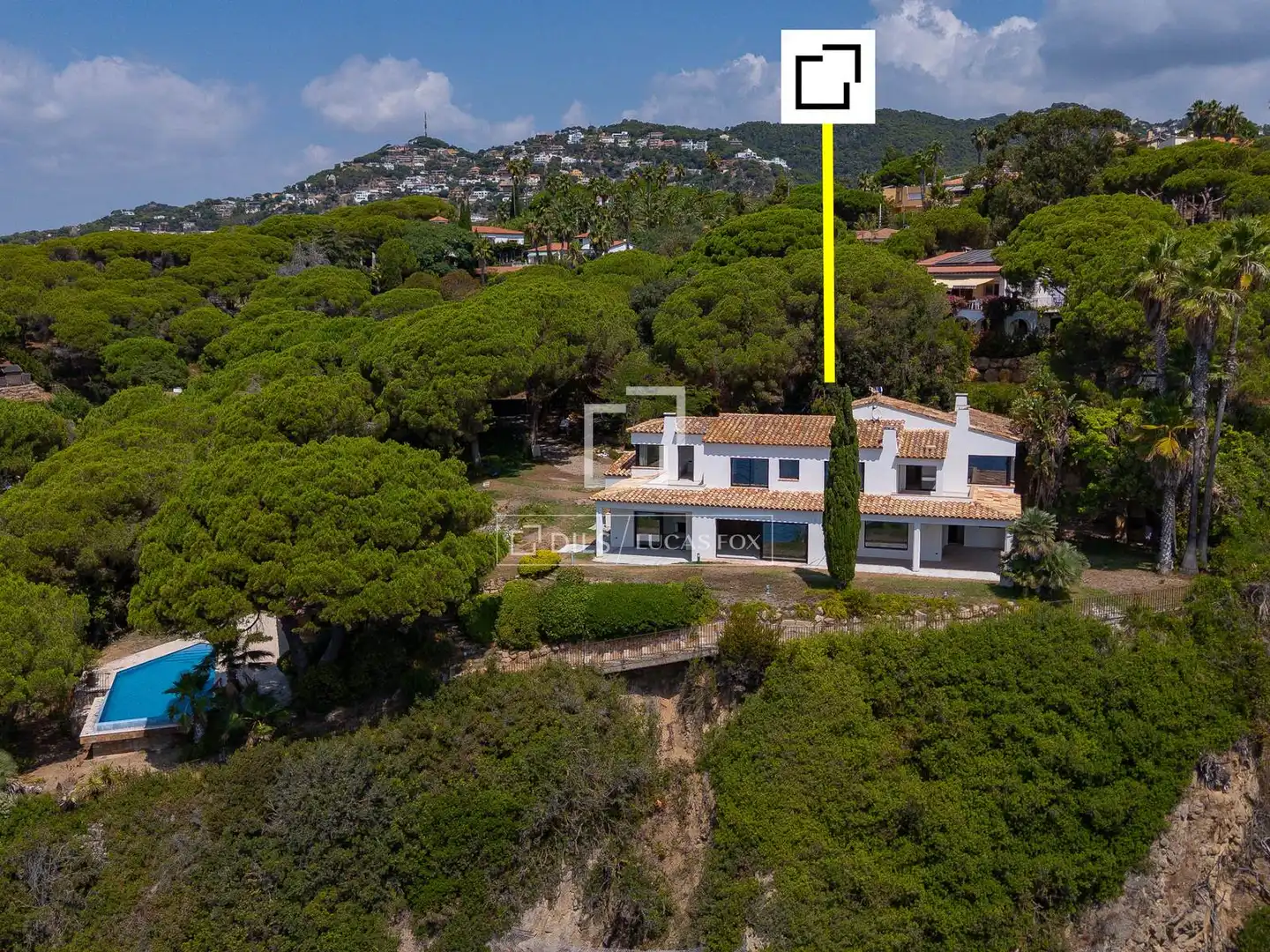 Außenansicht von Haus oder Chalet zum Verkauf in Lloret de Mar mit Klimaanlage, Heizung und Privatgarten