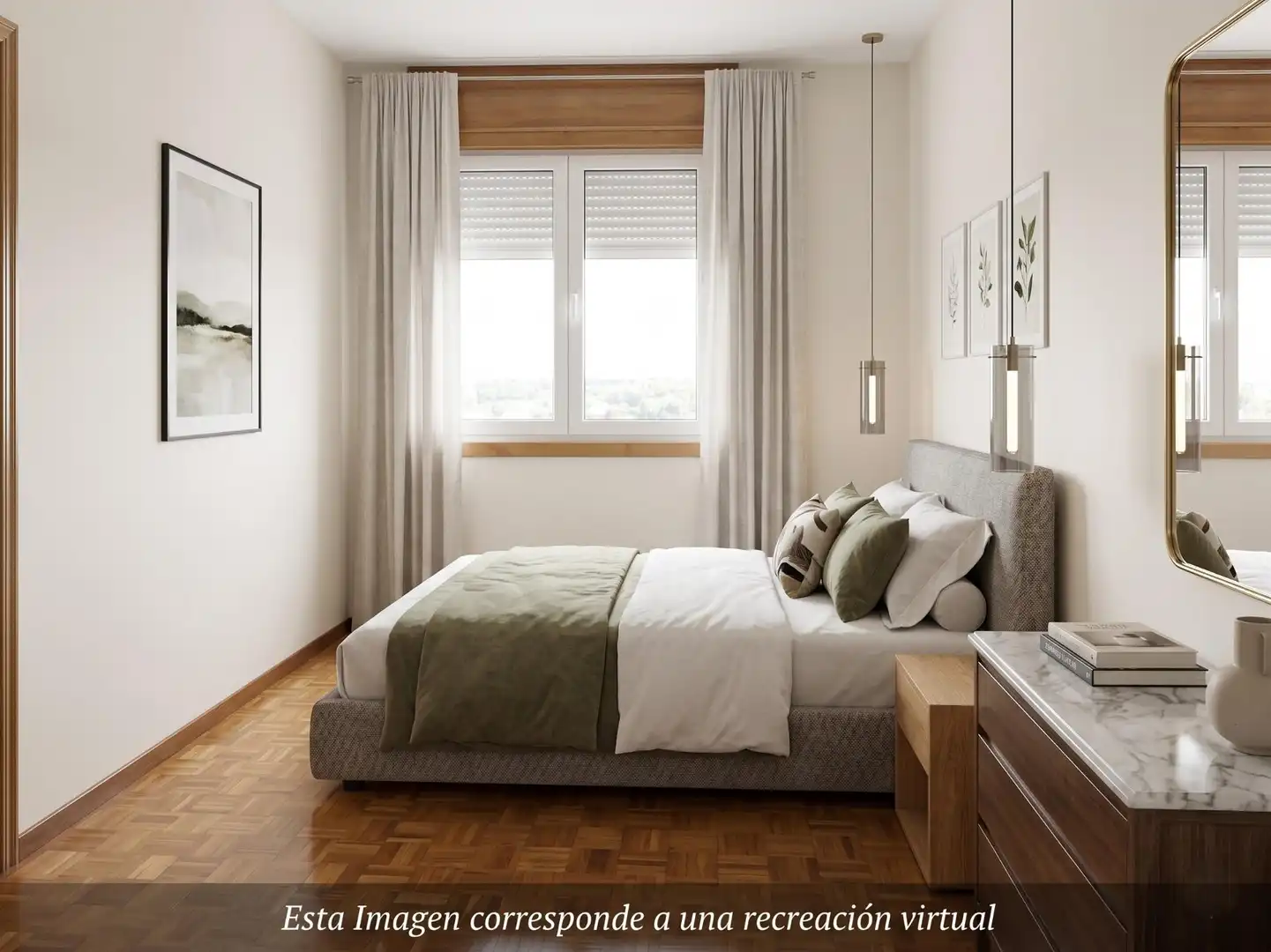Bedroom of Houses for sale in Ourense Capital   with Air Conditioner, Heating and Private garden
