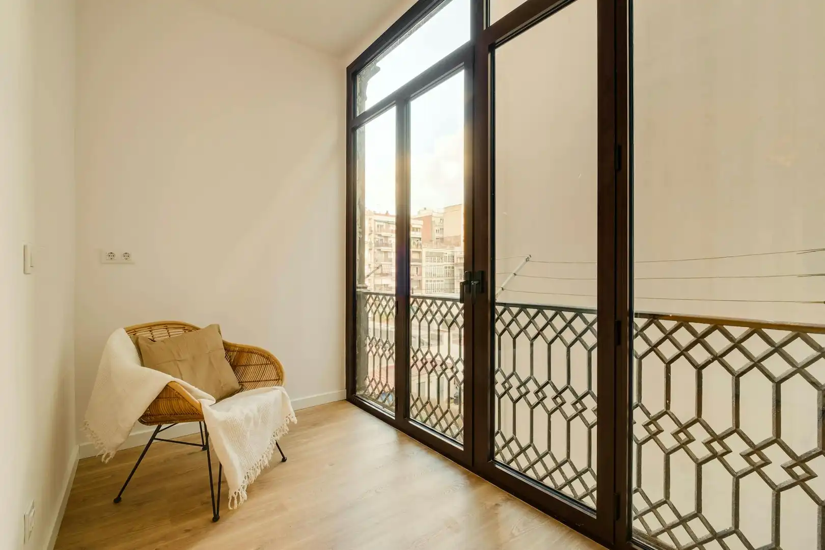 Terrasse von Wohnung zur untervermieten in Barcelona mit Klimaanlage, Heizung und Möbliert