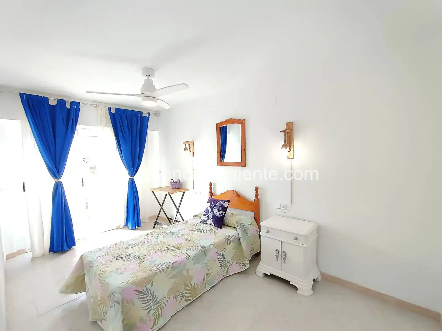 Schlafzimmer von Wohnung zur Miete in Villajoyosa / La Vila Joiosa mit Klimaanlage, Heizung und Terrasse