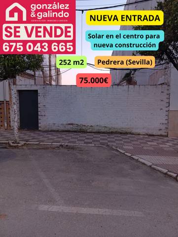Terreno residencial en Venta en Pedrera