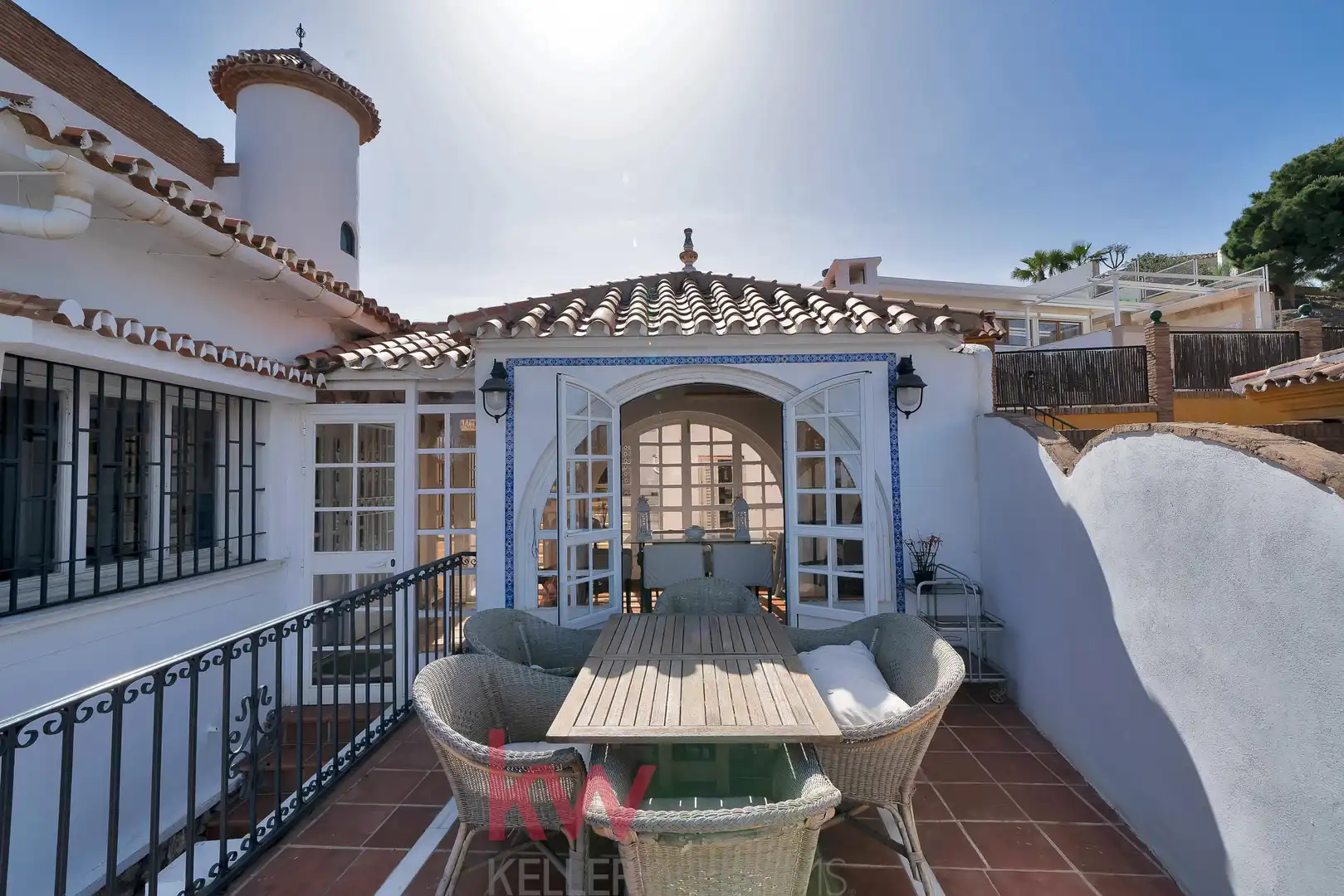 Terrassa de Casa o xalet en venda en Málaga amb Aire condicionat, Calefacció i Jardí privat