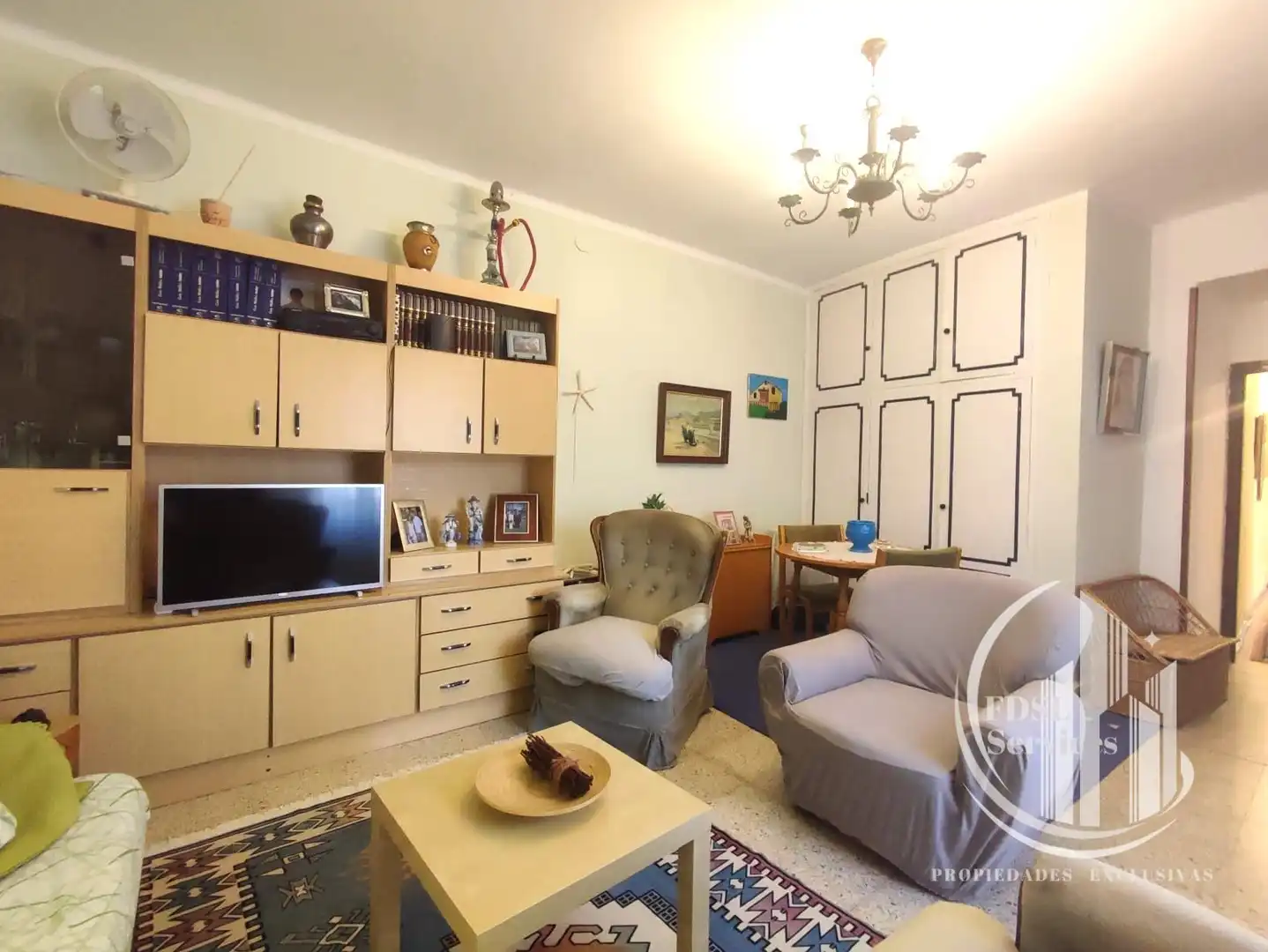 Sala de estar de Casa adosada en venta en San Vicente de la Sonsierra con Terraza, Amueblado y Horno