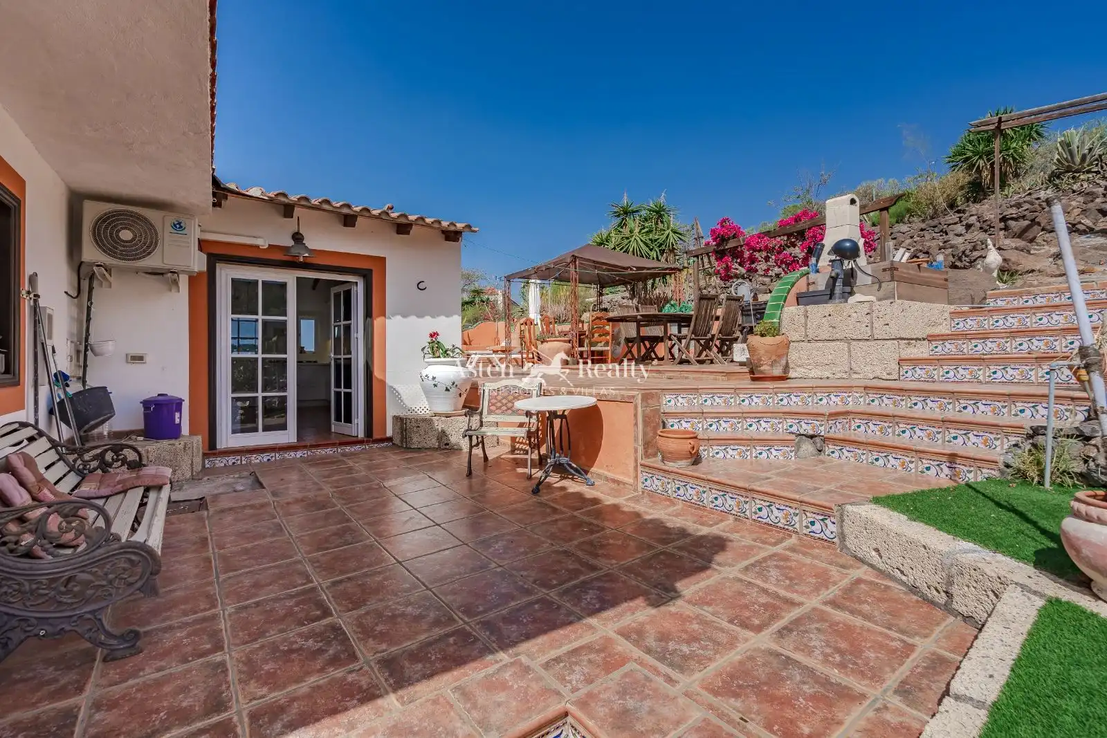 Jardín de Casa o chalet en venta en Adeje con Aire acondicionado, Terraza y Piscina