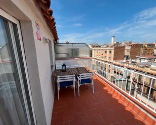 Terrace of Attic to rent in  Barcelona Capital  with Air Conditioner, Heating and Parquet flooring