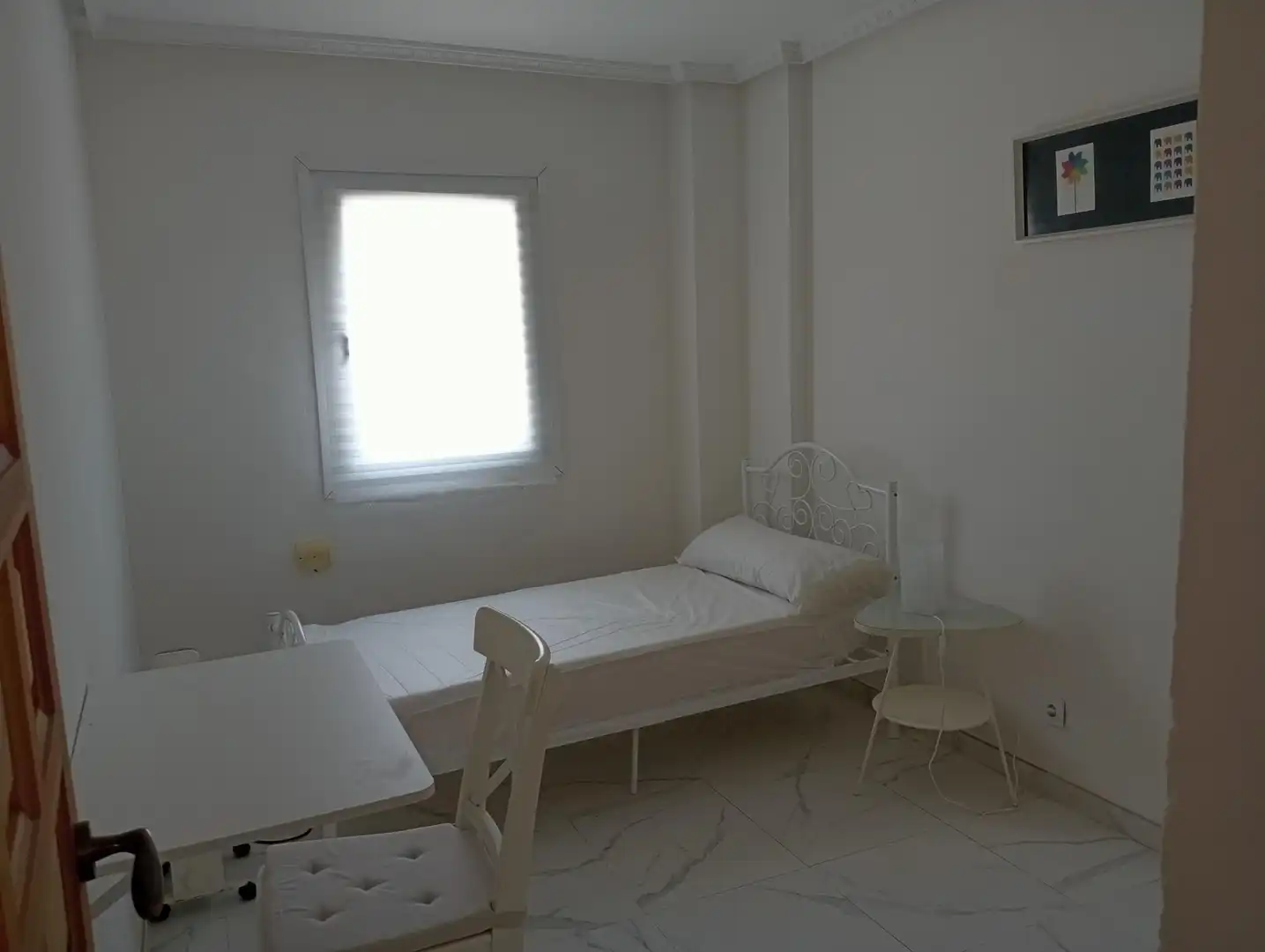 Schlafzimmer von Wohnung zur Miete in Sevilla mit Klimaanlage, Terrasse und Möbliert