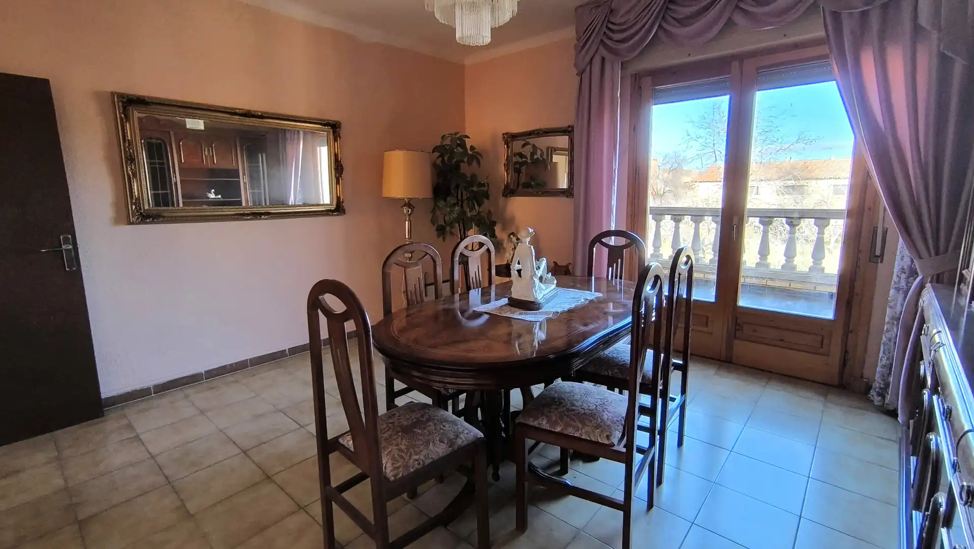 Comedor de Casa o chalet en venta en Alpartir con Jardín privado, Terraza y Amueblado