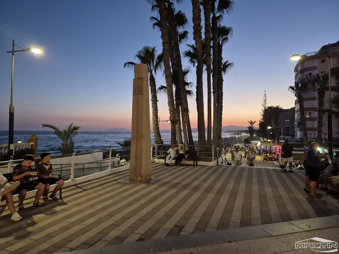 Terraza de Estudio de alquiler en Torrox con Aire acondicionado, Trastero y Piscina