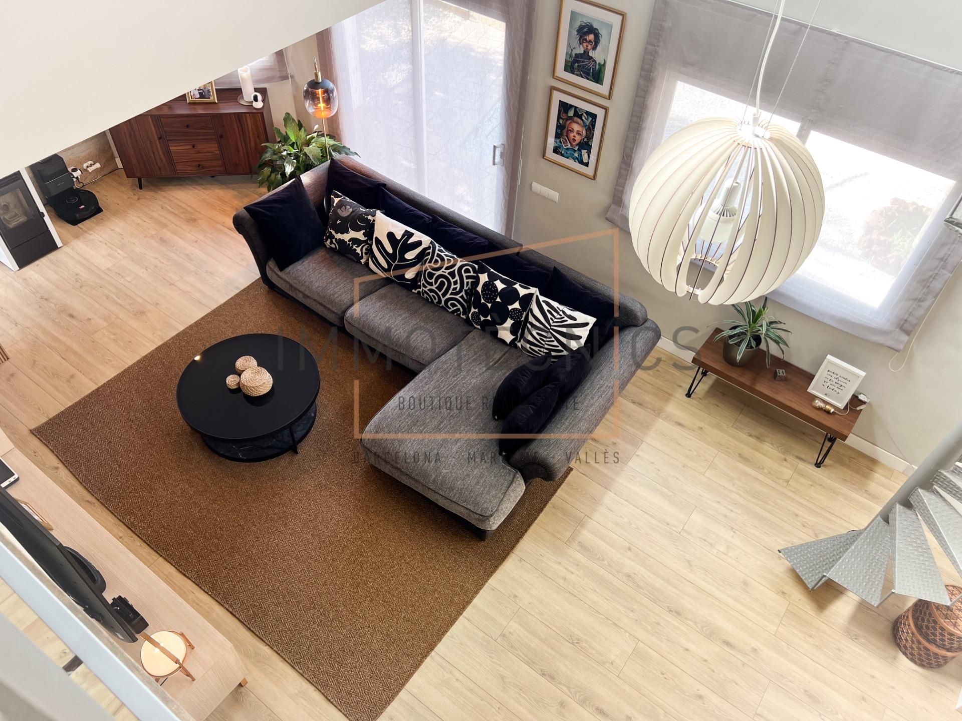 Sala de estar de Casa o chalet en venta en Lliçà d'Amunt con Aire acondicionado, Jardín privado y Terraza