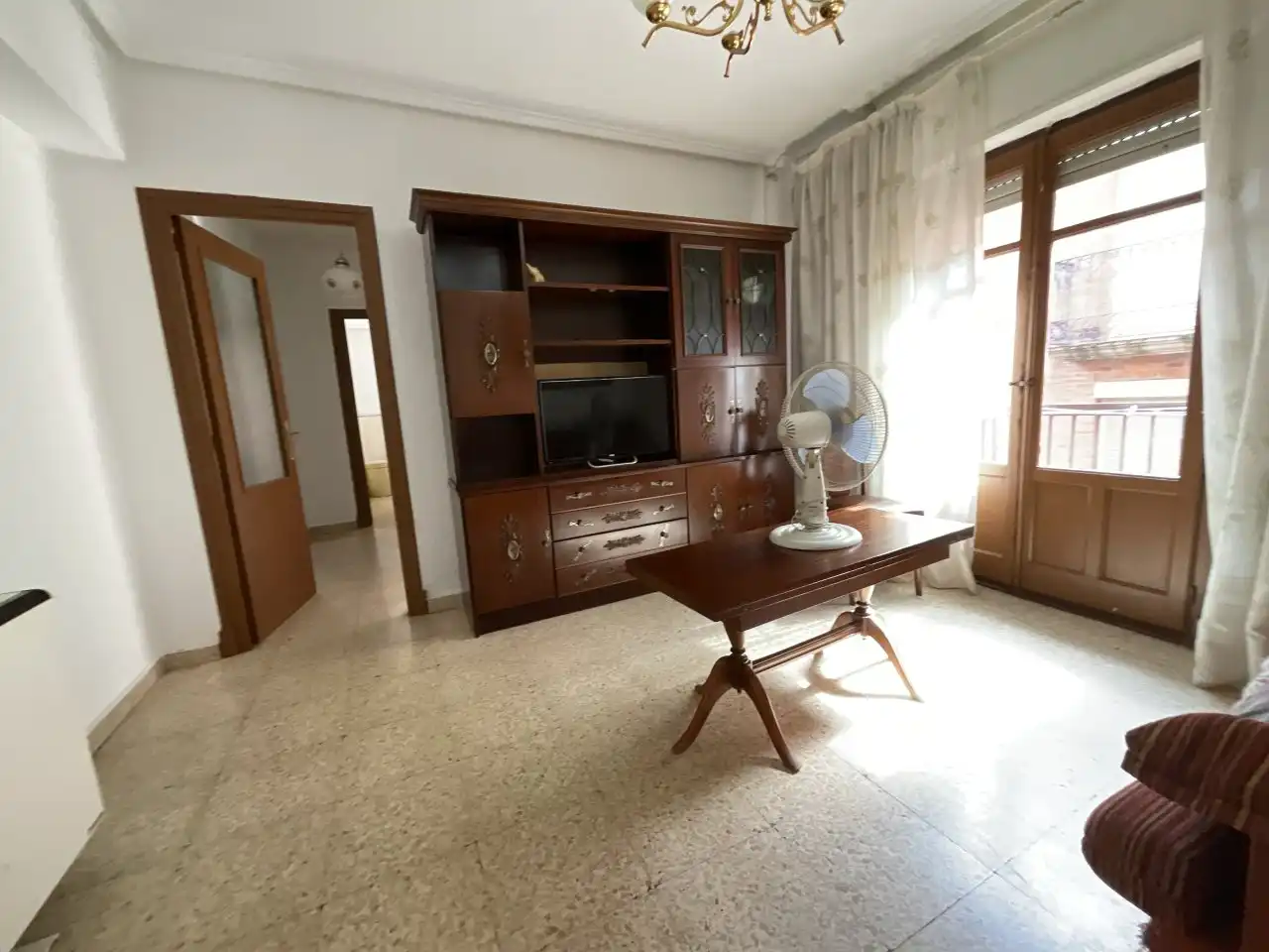 Living room of Flat for sale in Santo Domingo de la Calzada  with Heating, Furnished and Balcony