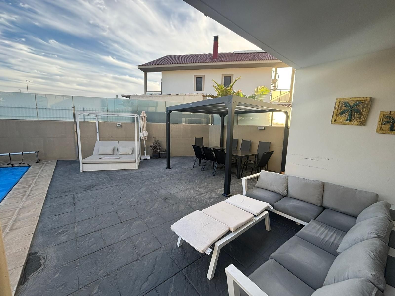 Terrassa de Casa o xalet de lloguer en San Miguel de Abona amb Aire condicionat, Jardí privat i Terrassa