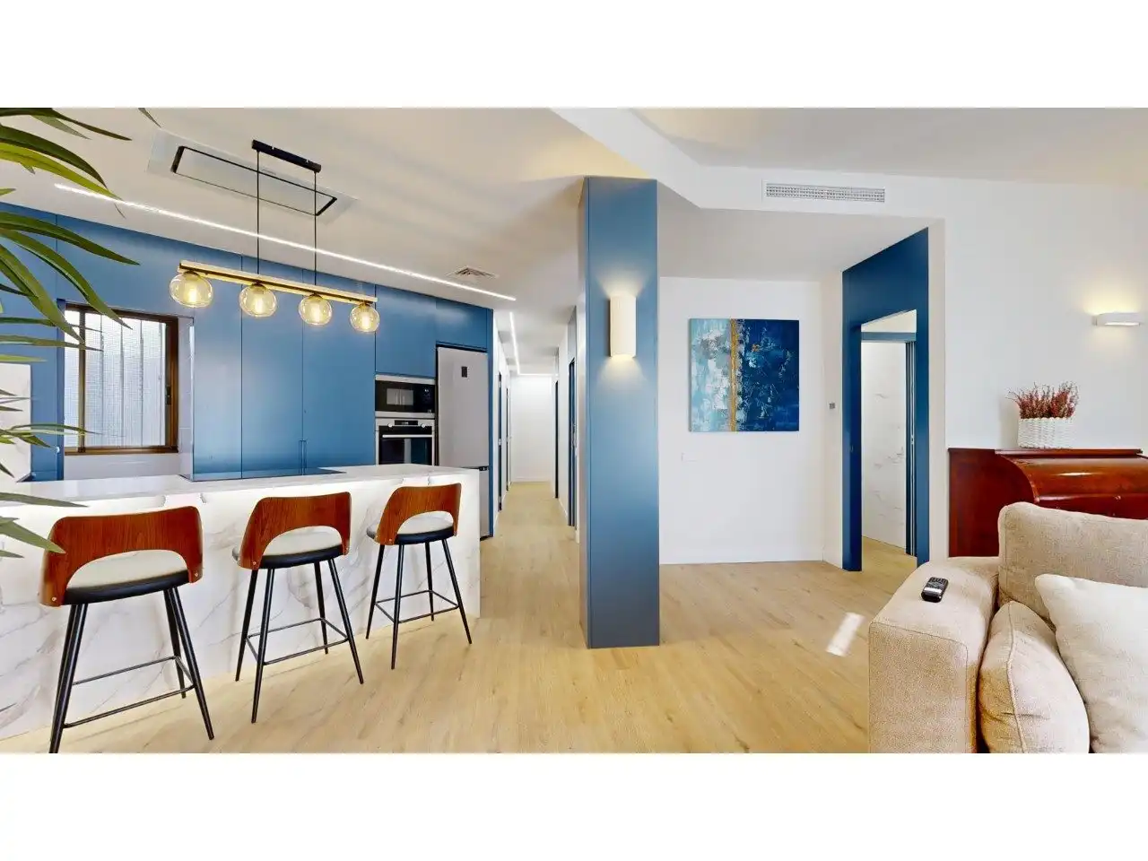 Kitchen of Flat for sale in Valencia  with Air Conditioner, Private garden and Storage room