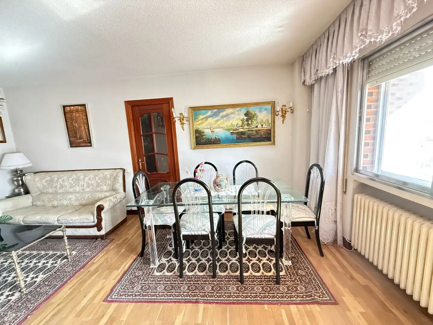 Esszimmer von Wohnung zum Verkauf in Móstoles mit Heizung, Parkett und Terrasse