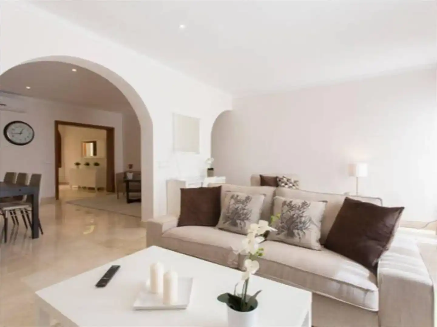 Sala de estar de Piso de alquiler en Manacor con Aire acondicionado, Parquet y Amueblado