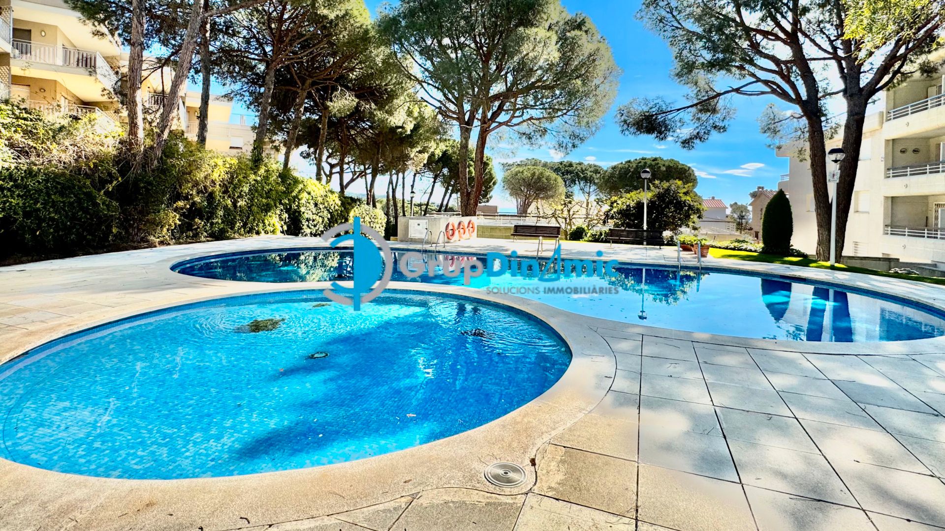 Swimming pool of Flat for sale in Palamós  with Parquet flooring, Terrace and Furnished