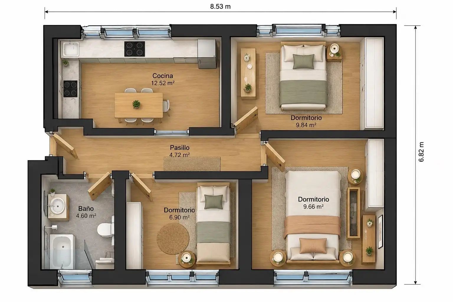 Apartamento en venta en Grado, Asturias