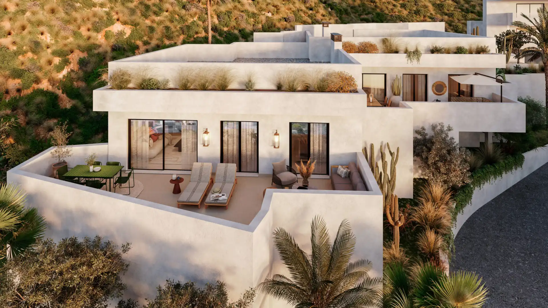 Terrassa de Casa o xalet en venda en Mojácar amb Aire condicionat, Jardí privat i Terrassa