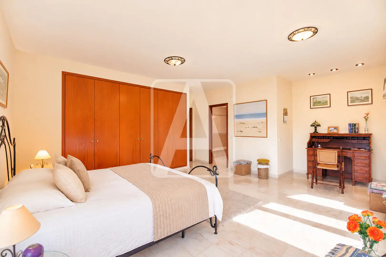 Bedroom of Houses for sale in Calpe / Calp  with Air Conditioner, Heating and Private garden