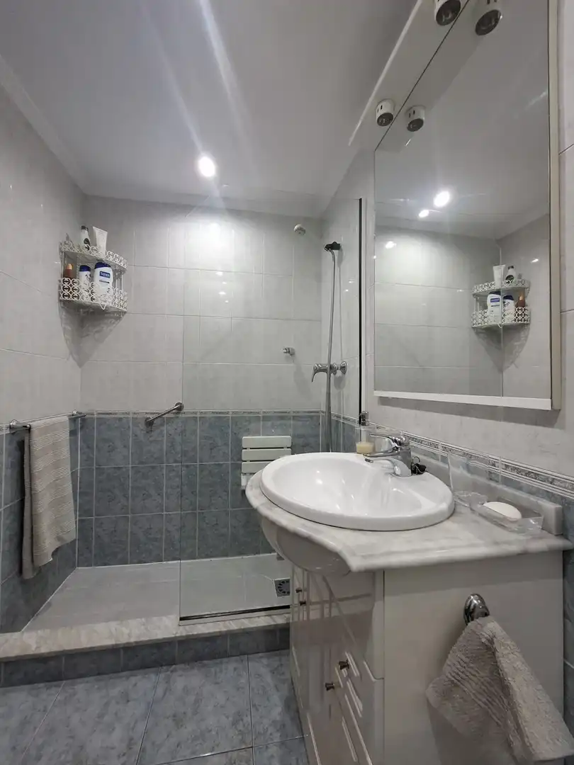 Bathroom of Flat for rent in Gijón   with Heating, Parquet flooring and Furnished