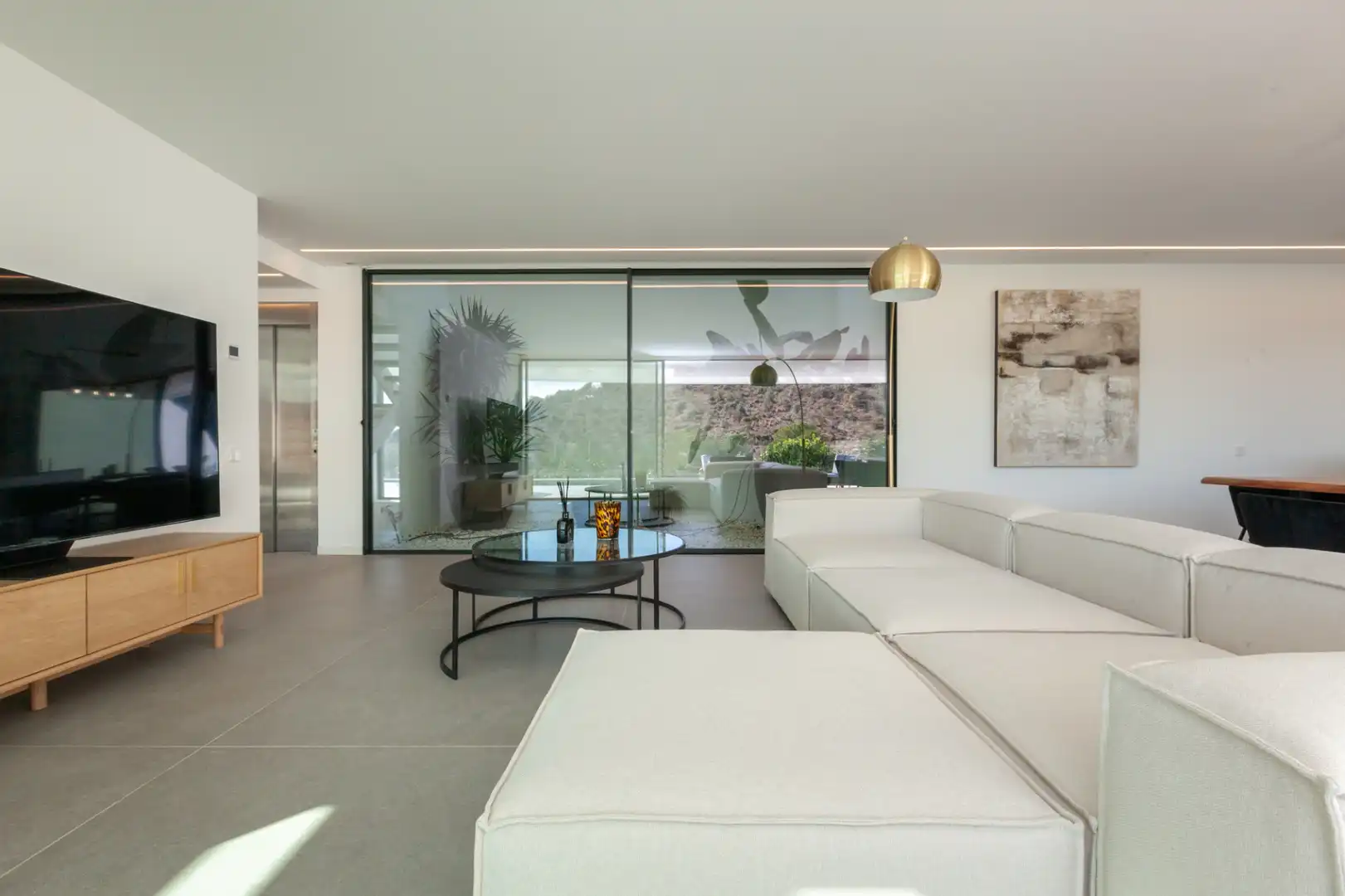 Living room of Houses for rent in Esplugues de Llobregat  with Air Conditioner, Heating and Private garden