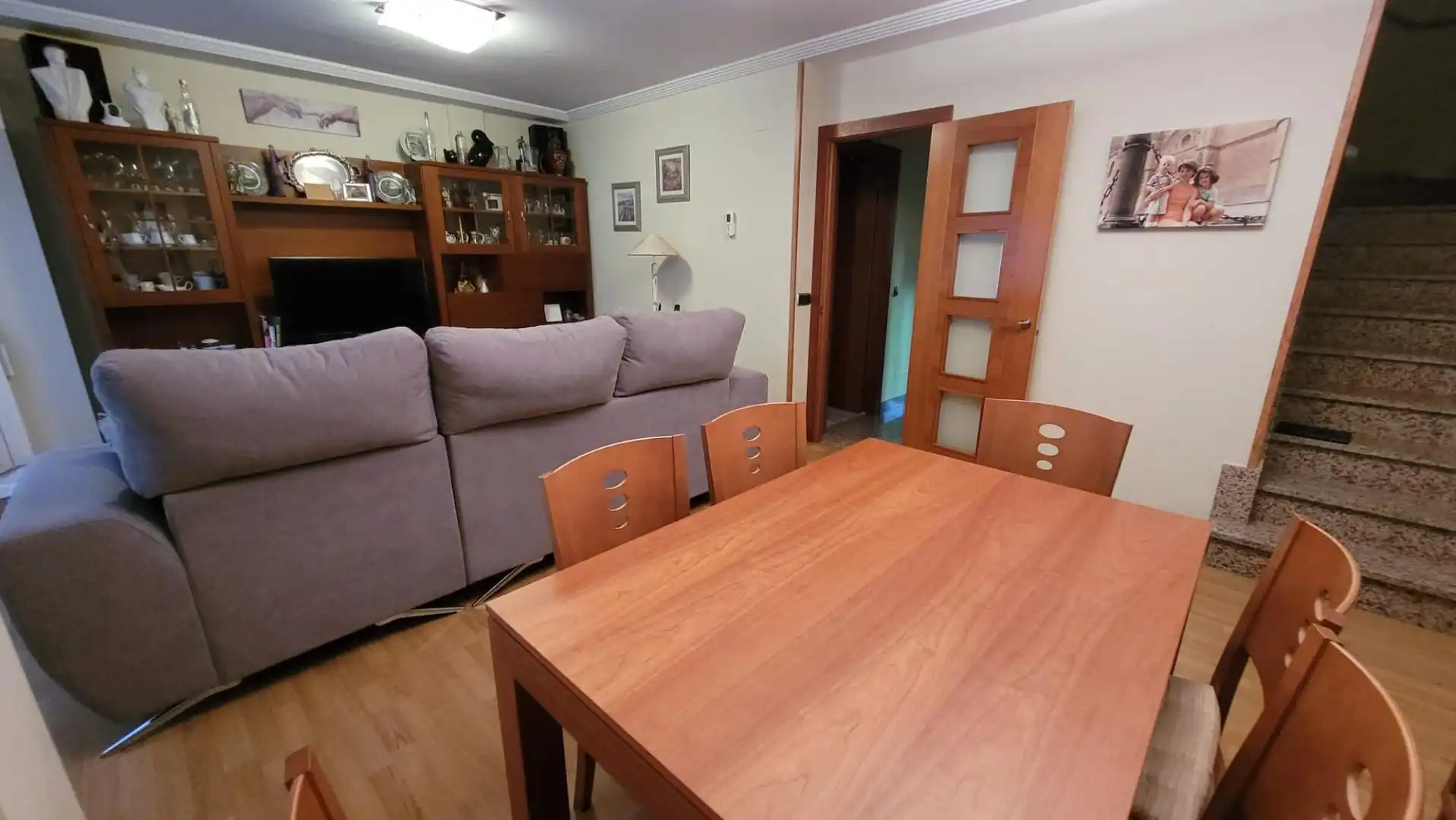 Sala d'estar de Casa adosada en venda en Garrido