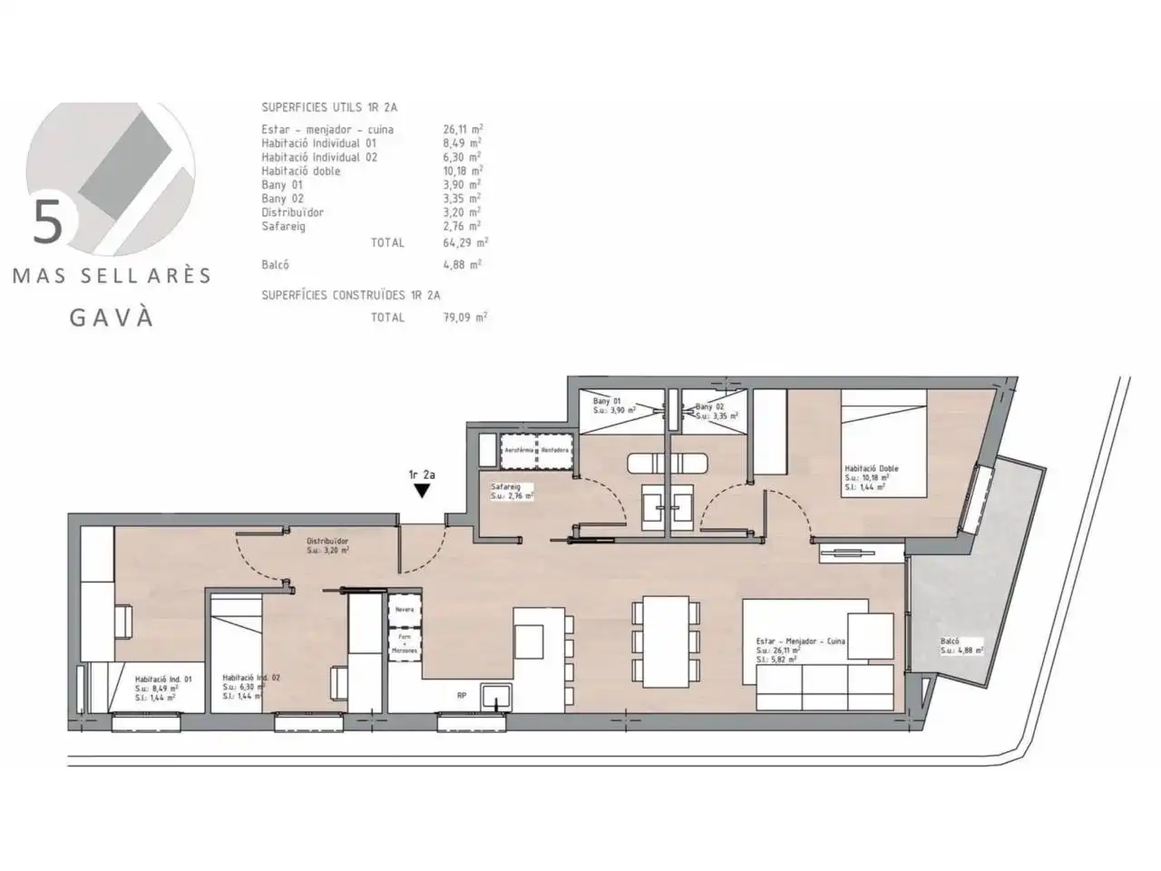 Wohnung zum Verkauf in Avenida MAS SELLARES, 5, Centre - Estació